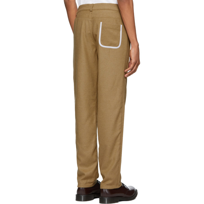 À Clair WFletcherPantalon Rayure Laine En 'jeans' 182041m191004 Latérale Sku Brun Daniel nmOwvN80