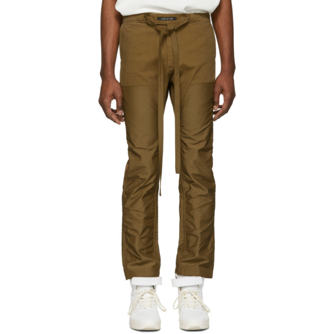 GodPantalon Double Fear Of Clair Brun 191782m191001 Front Sku Work DIEHW92