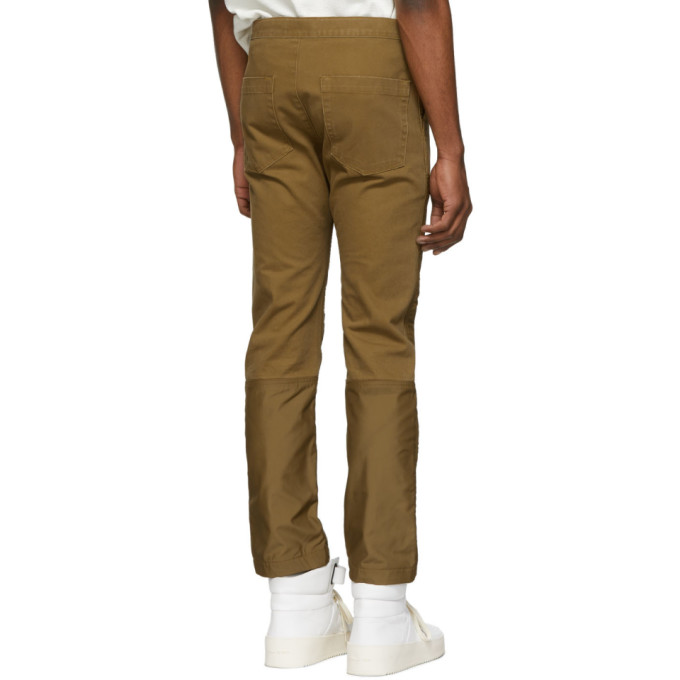 GodPantalon Double Fear Of Clair Brun 191782m191001 Front Sku Work DIEHW92