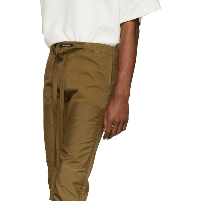 GodPantalon Double Fear Of Clair Brun 191782m191001 Front Sku Work DIEHW92