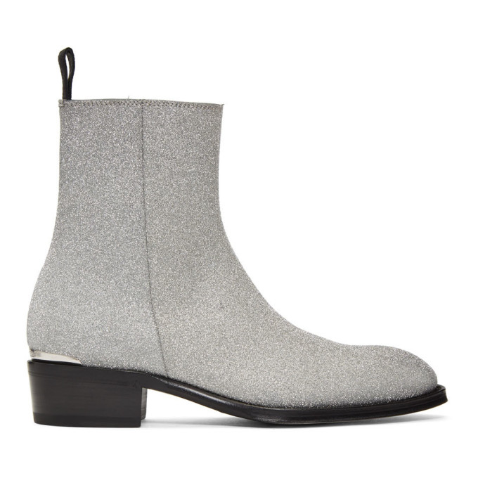 Noires Alexander McqueenBottes Dancer Argentées Tiny Et Sku 192259m255001 SVpqzMGLU