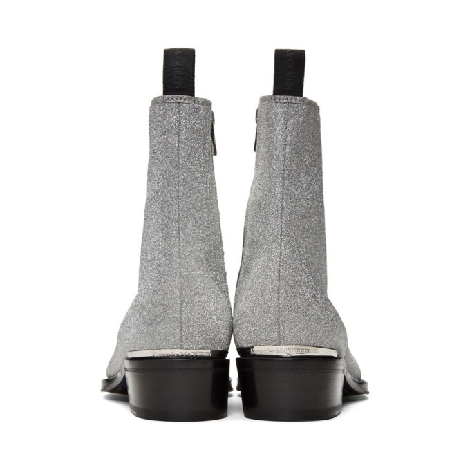 Noires Alexander McqueenBottes Dancer Argentées Tiny Et Sku 192259m255001 SVpqzMGLU