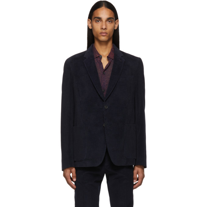 SmithBlazer Sku Velours Paul Kensington Bleu Côtelée Marine En 192260m195005 rsChdxQt
