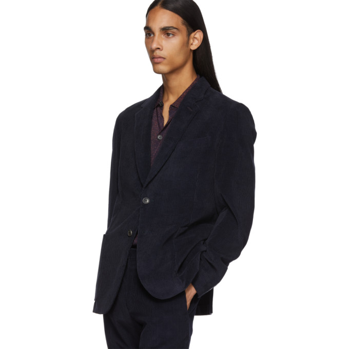 SmithBlazer Sku Velours Paul Kensington Bleu Côtelée Marine En 192260m195005 rsChdxQt