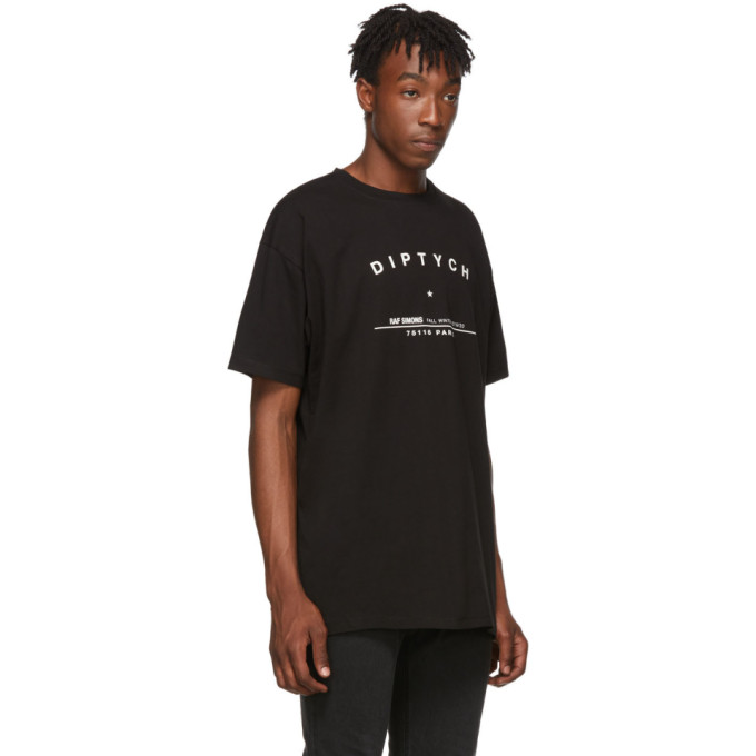 Noir Raf 'diptych' SimonsT shirt Sku 192287m213014 fit Big 8wOm0nvN