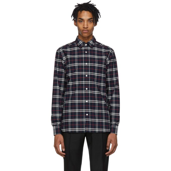 À 192376m192027 George Bleu Sku BurberryChemise Marine Carreaux 3SAj4Rcq5L