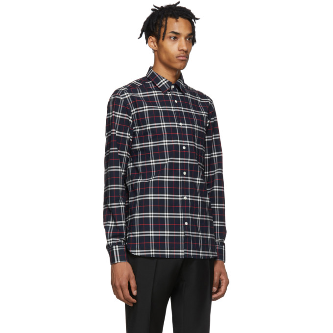 À 192376m192027 George Bleu Sku BurberryChemise Marine Carreaux 3SAj4Rcq5L