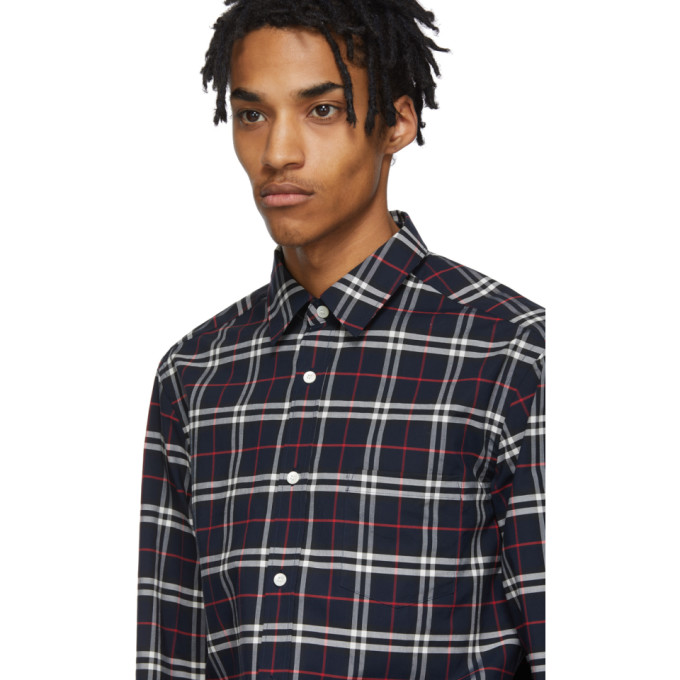 À 192376m192027 George Bleu Sku BurberryChemise Marine Carreaux 3SAj4Rcq5L