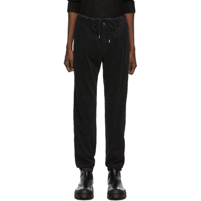 En Noir Sku 192445m191001 Velours SacaiPantalon Côtelé HYe9W2IED