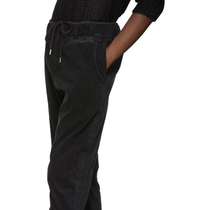 En Noir Sku 192445m191001 Velours SacaiPantalon Côtelé HYe9W2IED