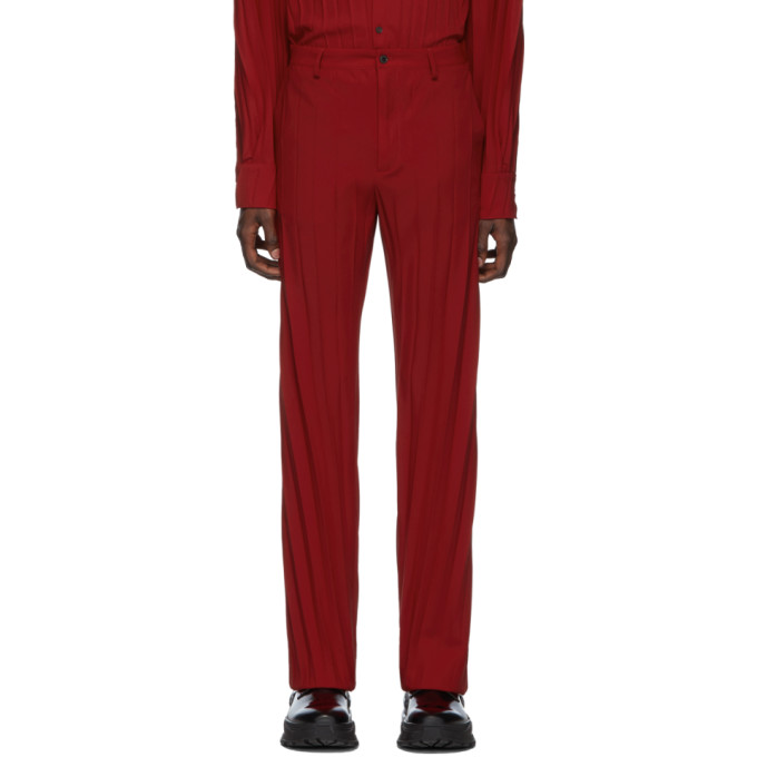 192476m191001 Sku ValentinoPantalon Rouge Plissé ValentinoPantalon b6fg7y