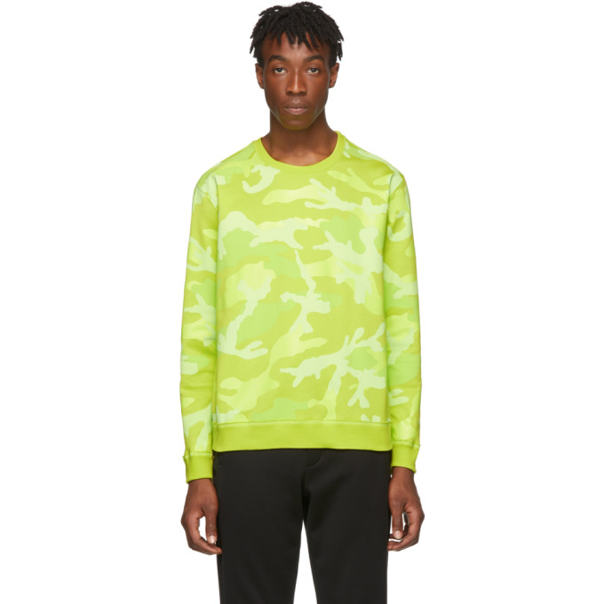 Sku Jaune 192476m204001 ValentinoPull Molletonné À Camouflage Motif mbyf7gvI6Y