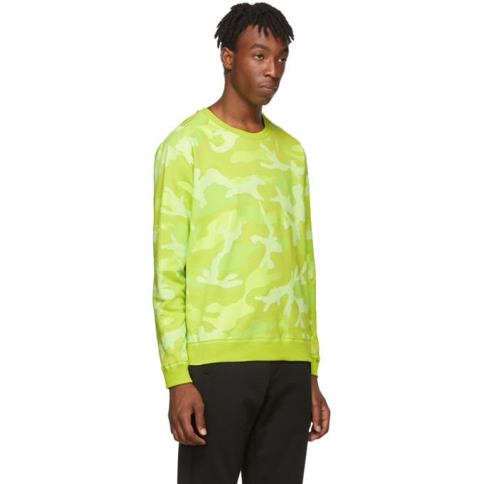 Sku Jaune 192476m204001 ValentinoPull Molletonné À Camouflage Motif mbyf7gvI6Y