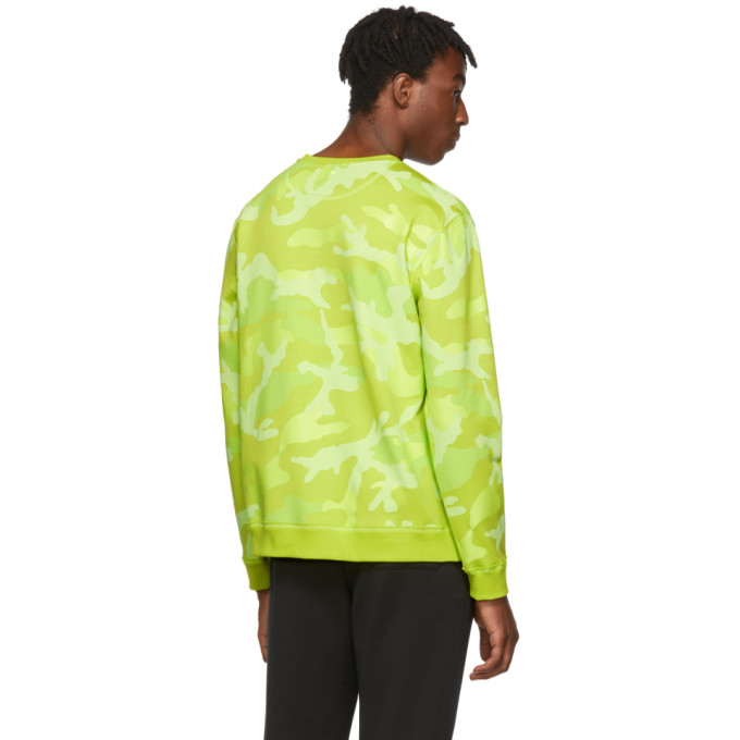 Sku Jaune 192476m204001 ValentinoPull Molletonné À Camouflage Motif mbyf7gvI6Y
