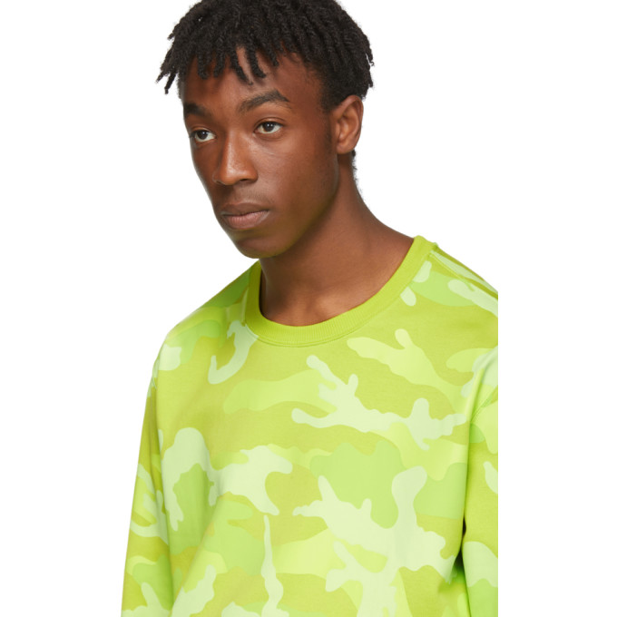 Sku Jaune 192476m204001 ValentinoPull Molletonné À Camouflage Motif mbyf7gvI6Y