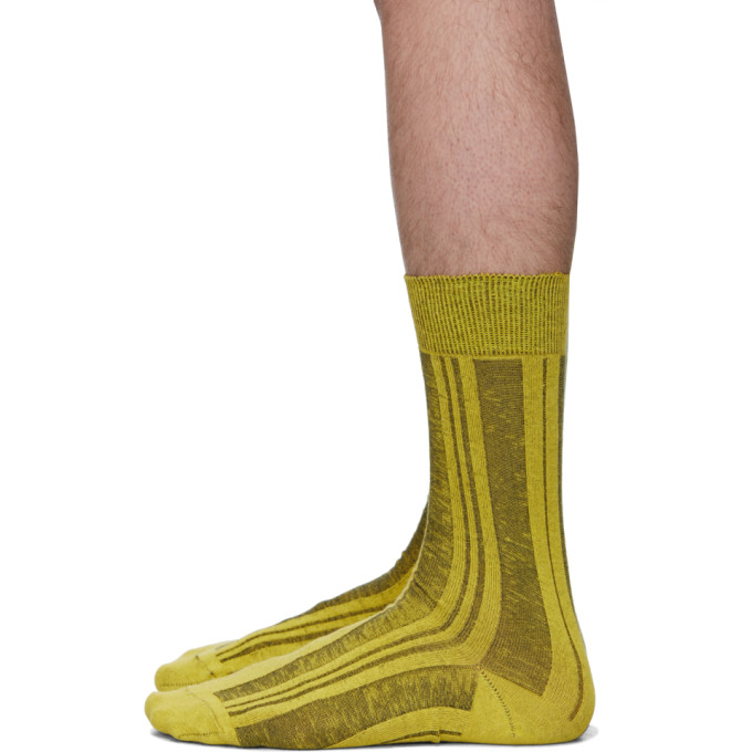 Sku MenChaussettes Jaunes Miyake Issey 192728m220001 Shima b6v7gyfY