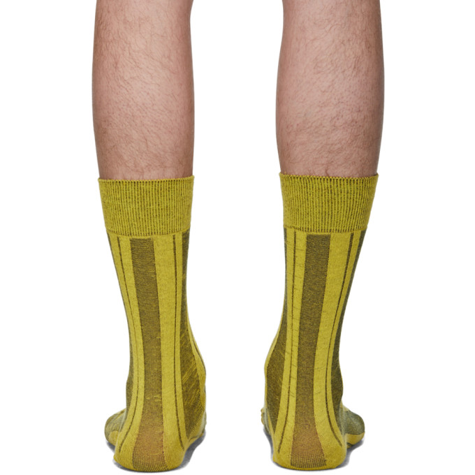Sku MenChaussettes Jaunes Miyake Issey 192728m220001 Shima b6v7gyfY