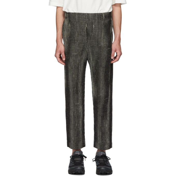 Mc Homme Noir June Sku MiyakePantalon 192729m191023 Issey Network Plissé W9HID2E