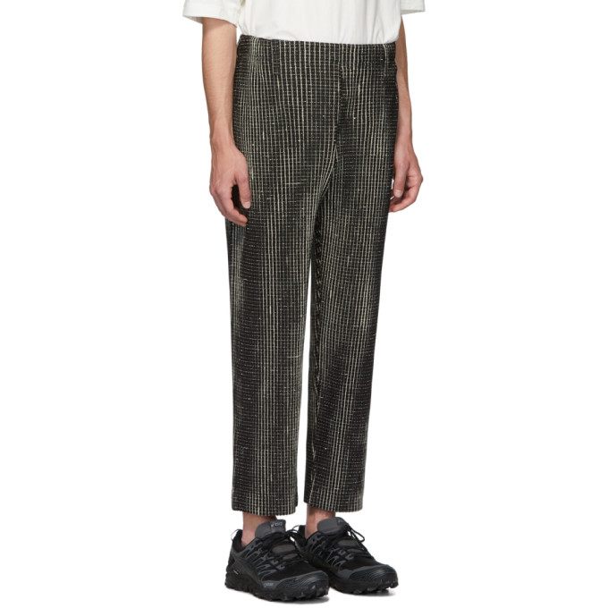 Mc Homme Noir June Sku MiyakePantalon 192729m191023 Issey Network Plissé W9HID2E