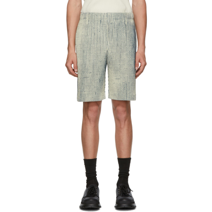 MiyakeShort Plissé June Issey Check 192729m193010 Homme Sku Mc Cassé Blanc Network hCtdsQrx