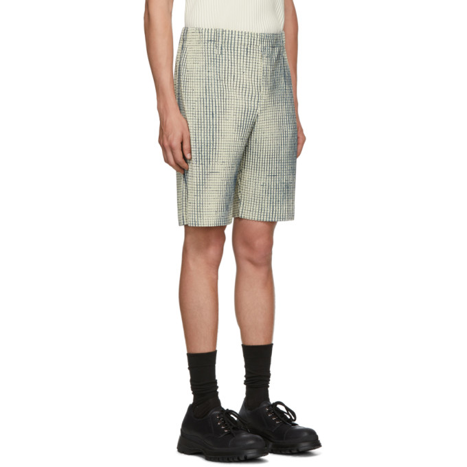 MiyakeShort Plissé June Issey Check 192729m193010 Homme Sku Mc Cassé Blanc Network hCtdsQrx
