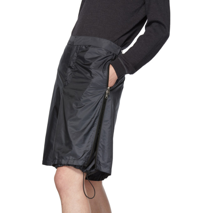 Sku PradaShort Side En Zip Gris 192962m193006 Nylon CBWEdxreQo